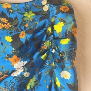 Zara Blue Floral Pencil Skirt